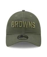 Men's New Era Olive Cleveland Browns Core Classic 2.0 Tonal 9TWENTY Adjustable Hat