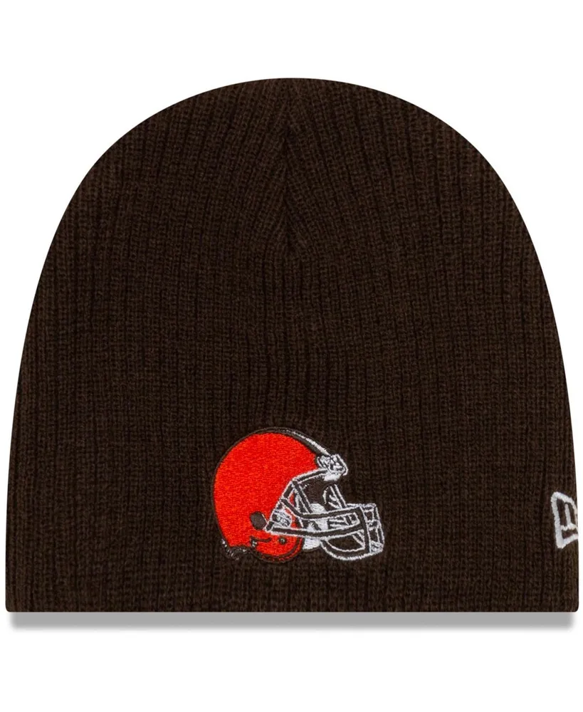 Infant Boys and Girls New Era Brown Cleveland Browns Mini Fan Beanie