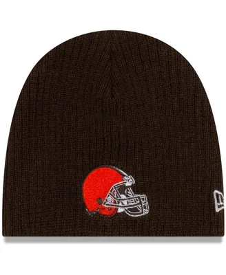 Infant Boys and Girls New Era Brown Cleveland Browns Mini Fan Beanie