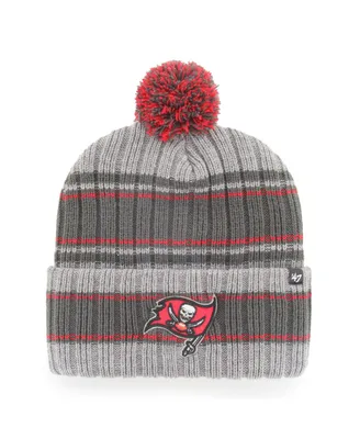 Men's '47 Brand Graphite Tampa Bay Buccaneers Rexford Cuffed Knit Hat With Pom