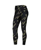 Women's Concepts Sport Black New Orleans Saints Breakthrough Allover Print Leggings