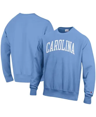 Men's Champion Carolina Blue North Tar Heels Arch Reverse Weave Pullover Sweatshirt