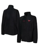 Women's Columbia Black Chicago Bulls Benton Springs Raglan Full-Zip Jacket