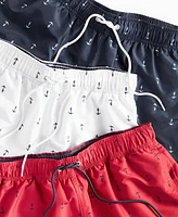 Nautica Men's Quick-Dry Anchor-Print 8" Swim Trunks