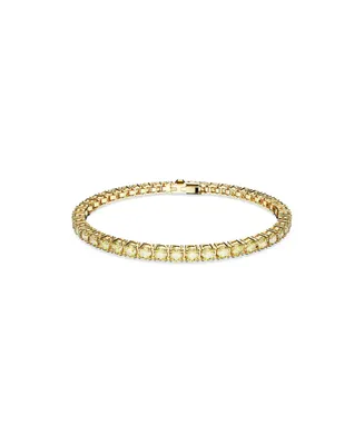 Swarovski Crystal Round Cut Matrix Tennis Bracelet