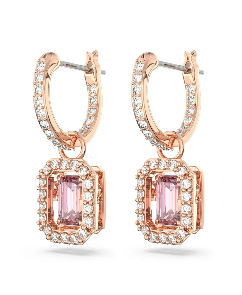 Swarovski Crystal Octagon Cut Millenia Drop Earrings