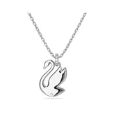 Swarovski Crystal Swan Small Iconic Swan Pendant Necklace