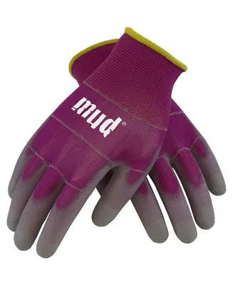Mud Smart Mud Womens Polyester Garden Glove, Medium, Raspberry