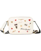 Karl Lagerfeld Paris Maybelle Double Zip Charm Crossbody