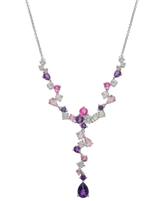 Multi-Gemstone 17" Lariat Necklace (5-5/8 ct. t.w.) in Sterling Silver