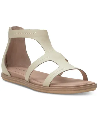 Lucky Brand Women's Nayda T-Strap Gladiator Flat Sandals