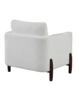 Lifestyle Solutions 32" Wood, Steel, Foam and Polyester Piza Accent Chair