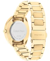Calvin Klein Women's Gold-Tone Stainless Steel Bracelet Watch 34mm