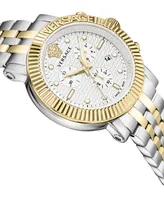 Versace Men's Swiss Chronograph V-Chrono Two-Tone Bracelet Watch 45mm