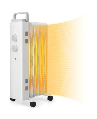 Costway 1500W Oil Filled Space Heater Electric Oil Radiant Heater