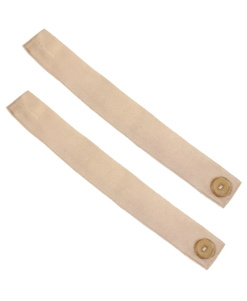 Sunnydaze Decor Indoor/Outdoor Spun Polyester Curtain Tiebacks - Beige - Set of 2