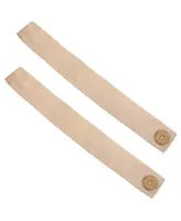 Sunnydaze Decor Indoor/Outdoor Spun Polyester Curtain Tiebacks - Beige - Set of 2