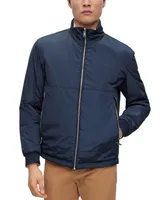 Boss by Hugo Men's Water-Repellent Logo Badge Reversible Jacket