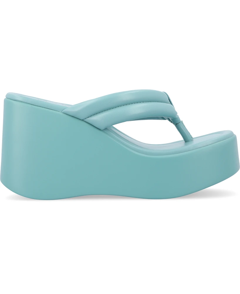 Journee Collection Women's Shareene Platform Wedge Sandals