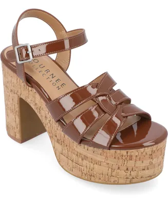 Journee Collection Women's Jania Platform Sandals