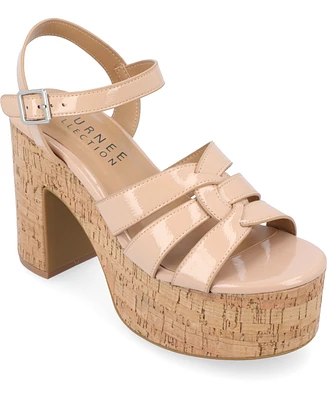 Journee Collection Women's Jania Platform Sandals
