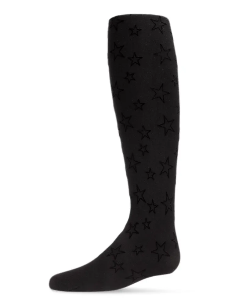 Flocked Stars 30 Denier Sheer Tights