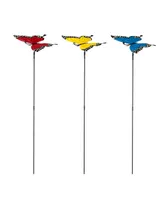 Glitzhome 22" H Metal Butterfly Pick Set, 3 Piece