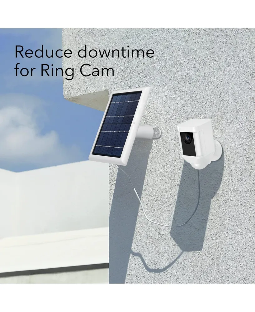 Wasserstein Solar Panel Compatible with Ring Spotlight Cam Plus/Pro, Ring Stick Up Cam Battery, Ring Spotlight Cam Battery