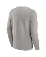 Men's Fanatics Heather Charcoal Dallas Cowboys Playability Pullover Sweatshirt