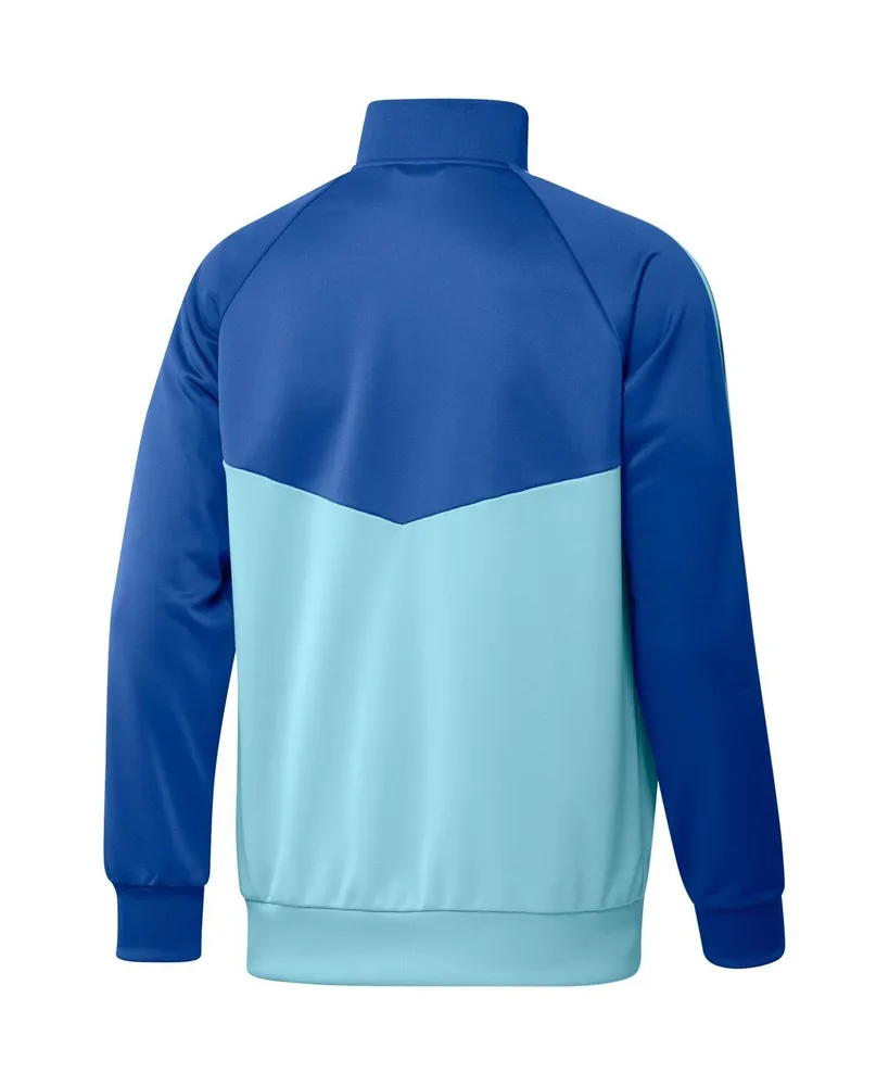 Men's adidas Blue Boca Juniors Dna Raglan Full-Zip Track Jacket