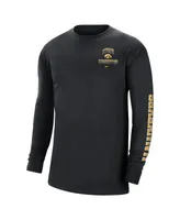 Men's Nike Black Iowa Hawkeyes Tour Max 90 Long Sleeve T-shirt