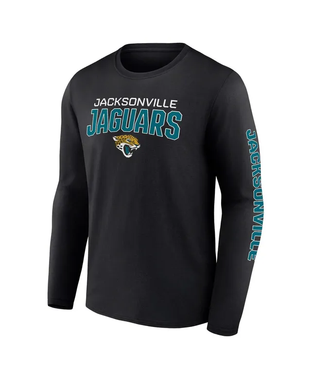 Men's Jacksonville Jaguars Fanatics Branded Black Go the Distance Long  Sleeve T-Shirt