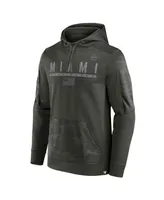 Men's Fanatics Olive Miami Hurricanes Oht Military-Inspired Appreciation Guardian Pullover Hoodie