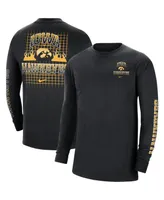 Men's Nike Black Iowa Hawkeyes Tour Max 90 Long Sleeve T-shirt