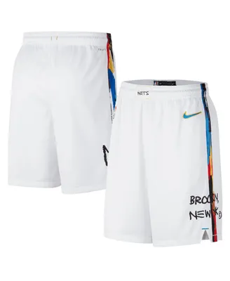 Men's Nike White Brooklyn Nets 2022/23 City Edition Swingman Shorts