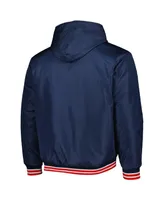 Men's Jh Design Navy St. Louis Cardinals Reversible Fleece Full-Snap Hoodie Jacket