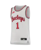 Nike Youth Boys and Girls #1 Ohio State Buckeyes Throwback Team Replica Basketball Jersey