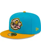 Men's New Era Aqua, Orange Locos De Lansing Copa La Diversion 59FIFTY Fitted Hat