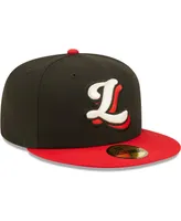 Men's New Era Black Lansing Lugnuts Authentic Collection Team 59FIFTY Fitted Hat