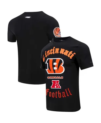Men's Pro Standard Black Cincinnati Bengals Old English T-shirt