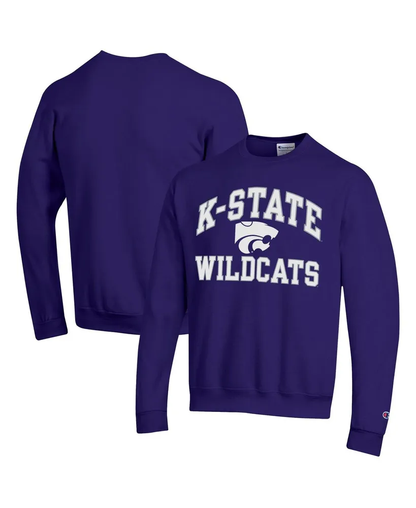 Men's Champion Purple Kansas State Wildcats High Motor Pullover Sweatshirt