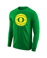 Men's Nike Green Oregon Ducks Basketball Long Sleeve T-shirt