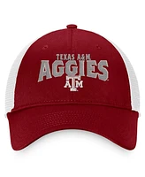 Men's Top of the World Maroon, White Texas A&M Aggies Breakout Trucker Snapback Hat