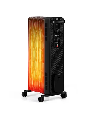 Costway 1500W Oil-Filled Heater Portable Radiator Space