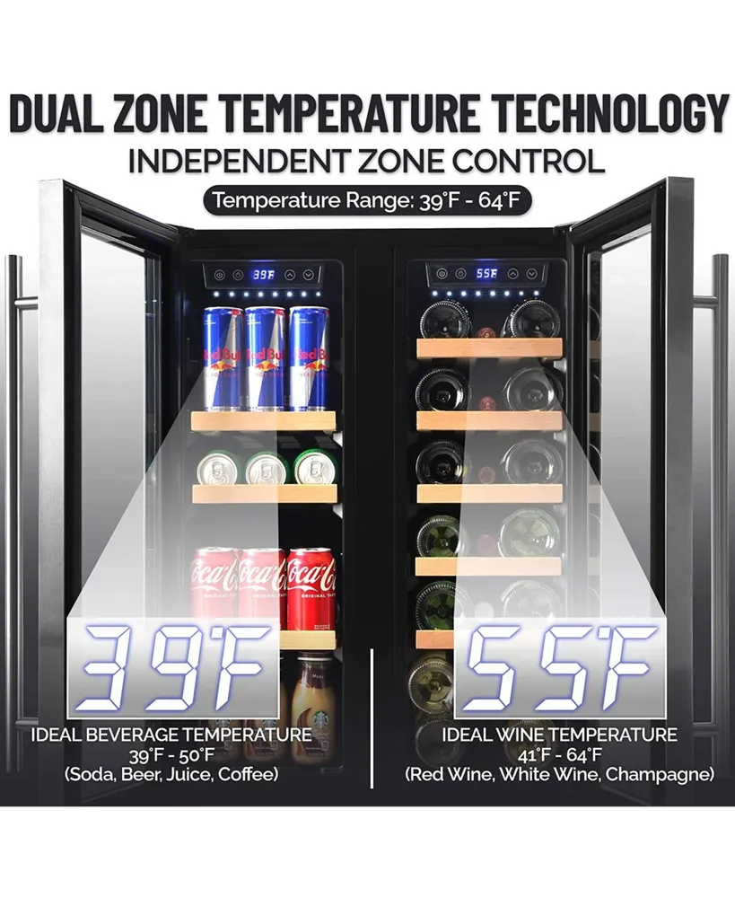 CavaPro Dual Zone Wine Cooler Refrigerator