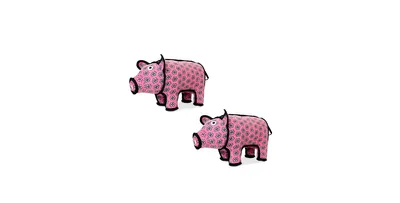 Tuffy Barnyard Pig, 2-Pack Dog Toys