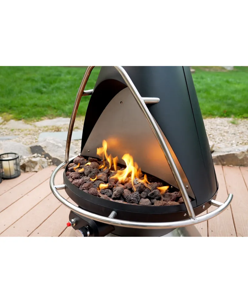 Cuisinart Coh-600 Chimenea Steel Propane Outdoor Fire Pit