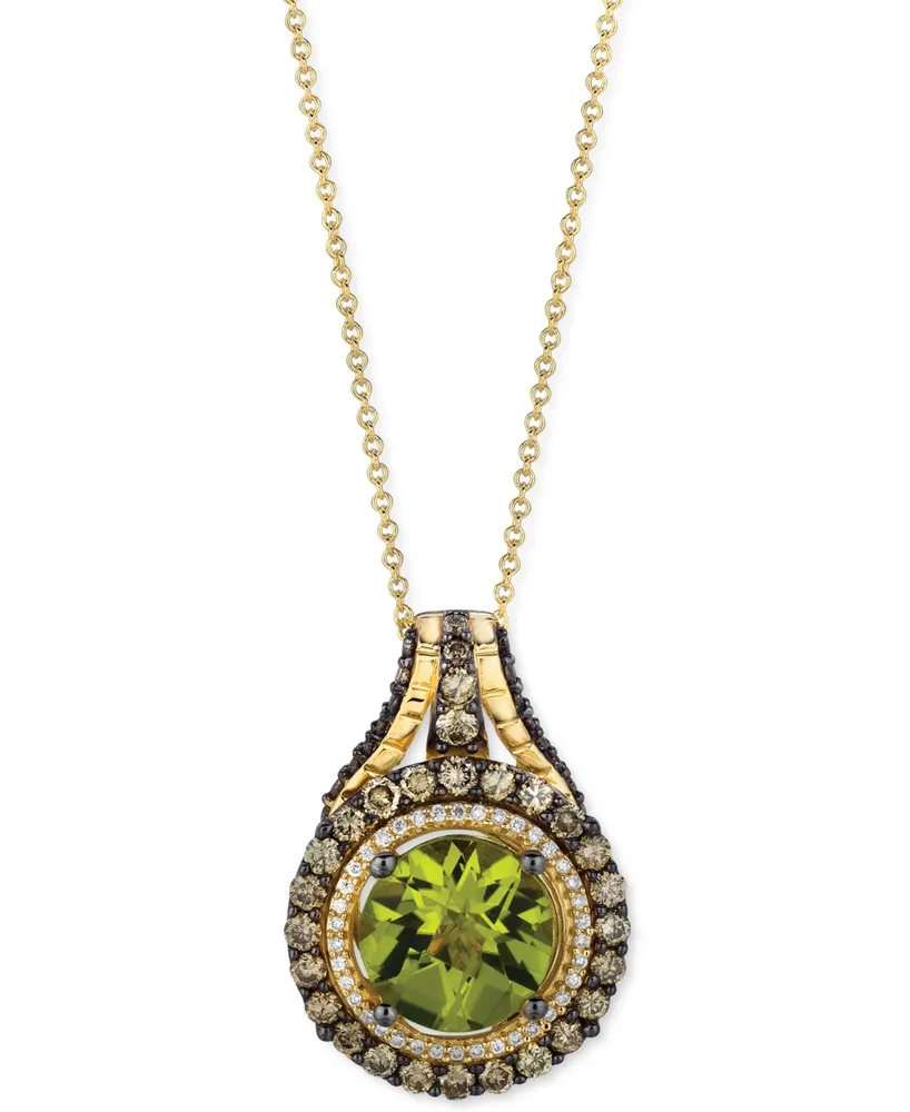 Le Vian Green Apple Peridot (3-1/2 ct. t.w.), Chocolate Diamonds (1