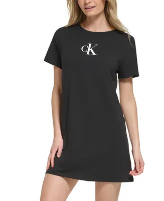 Calvin Klein Women's Logo T-Shirt Dress Swim Cover-Up