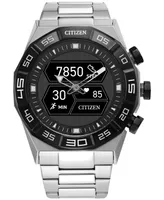 Citizen Men's Cz Smart Hybrid Stainless Steel Bracelet Smart Watch 44mm